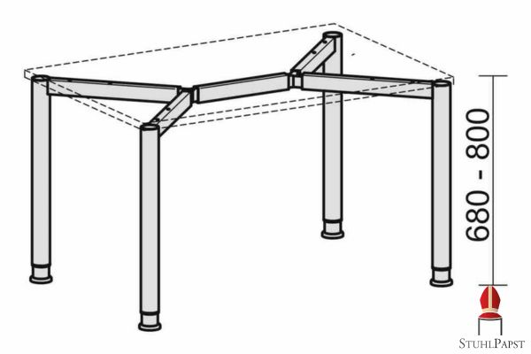 FLEX 4Fuss Schreibtisch Holz Bueromoebel fuer Bueroausstattung Buerostuhl fuer Rueckenprobleme Schreibtisch Organizer fuer Buero