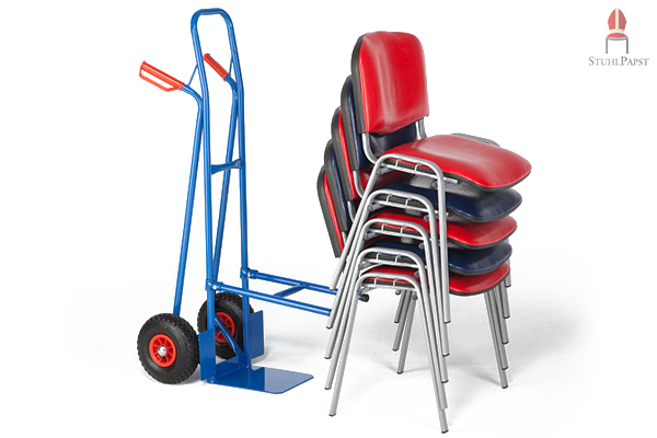Für leichten Transport vieler Stühle