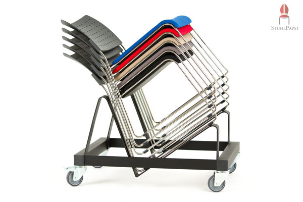 Viele Stühle leicht zu transportieren