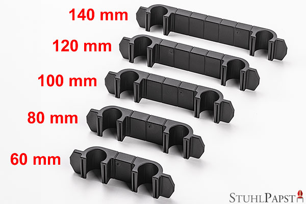 Universalreihenverbinder Universale Stuhlverbinder Stühle Sessel  Stuhl Reihenverbinder Stuhlreihenverbinder variable variabel Größen Durchmesser & Längen b