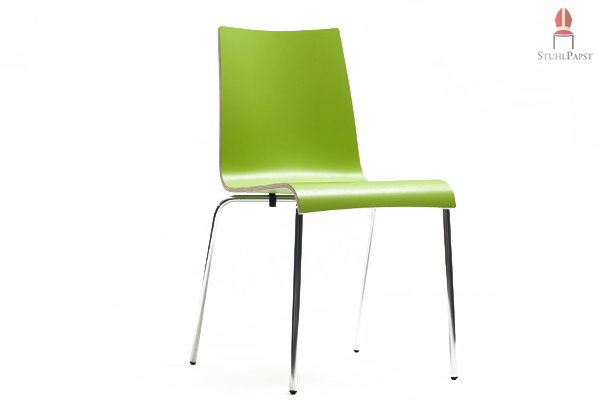 Moderne Farbgebung Lime der aus hochwertigem Schichtholz bestehende Sitzschale