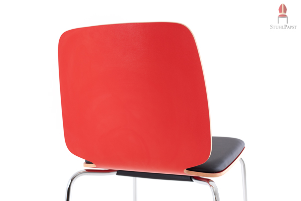 Designer Stuhl Stühle Desingerstuhl Designerstühle Klassiker Esszimmer Livorno Leder Loft Büro Eiche gepolstert mit Sitzpolster Stoff Kunstleder schwarz