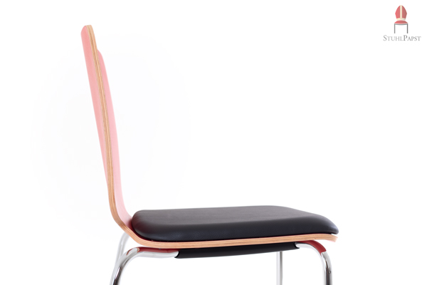 Designerstühle Design Stuhl Stühle Desingstuhl Designstühle Klassiker Esszimmer Livorno Leder Loft Büro Eiche gepolstert mit Sitzpolster Stoff Kunstleder schwarz