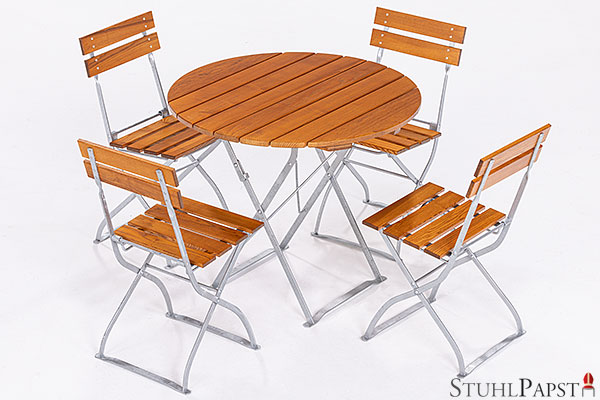 Bio Gastronomie Outdoor Moebel Moebelpapst GmbH klappbare Outdoorstuehle aus Holz Klappstuehle für Biergarten und Terrasse Brauereiqualitaet