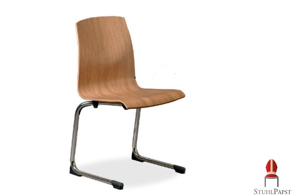 Bonn bonn stuhl freischwinger stuhl holzschale stuhl stuhl mit chromgestell moderner stuhl konferenzstuhl veranstaltungsstuhl stapelbarer stuhl