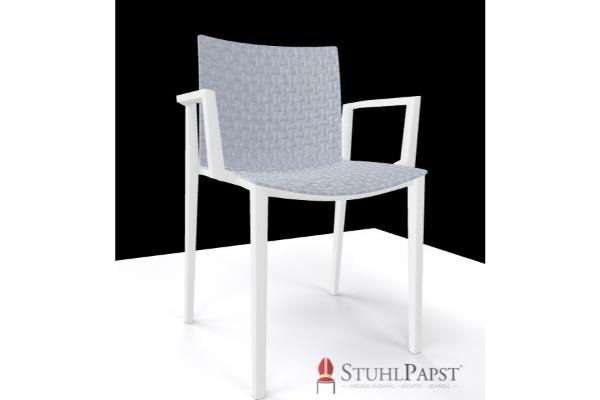 BRILLANT AL grau vorne _modernes sitzmoebel, b2b moebel, objektmoebel gastronomie,