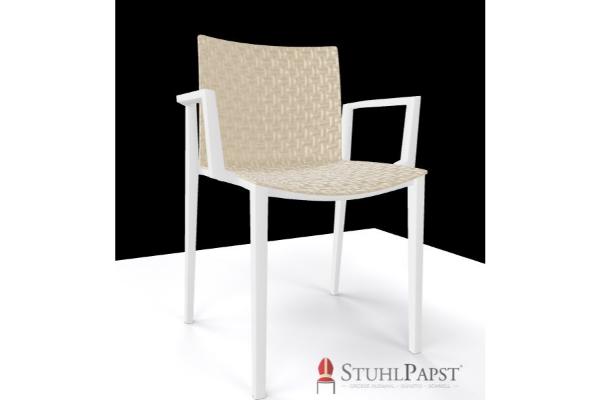 BRILLANT AL sand vorne_stuhlkollektion, hochwertiger objektstuhl, stuhl fuer cafe, stuhl fuer bar,