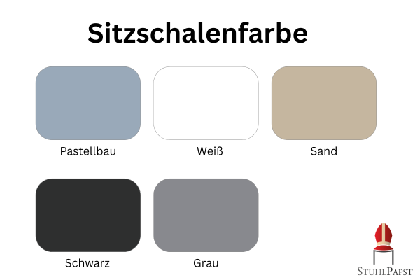 Farbkarte BRILLANT Sitzschalenfarbe