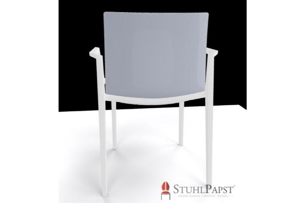 BRILLANT AL grau hinter_stuhl brillant al, objektstuhl b2b, gastronomie stuehle, outdoor stuhl