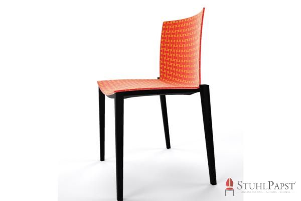 BRILLANT  Bicolor   Gestell Schwarz seite Rot Blau 06_ 09  hotel stuhl office stuhl konferenzstuhl meetingstuhl wartebereich stuhl