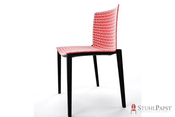 BRILLANT  Bicolor   Gestell Schwarz seite Rot Weiss 06_ 00 hotel stuhl office stuhl konferenzstuhl meetingstuhl wartebereich stuhl