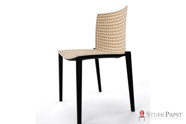 BRILLANT   Bicolor Gestell Schwarz seite Sand   Braun  54_53 hotel stuhl office stuhl konferenzstuhl meetingstuhl wartebereich stuhl