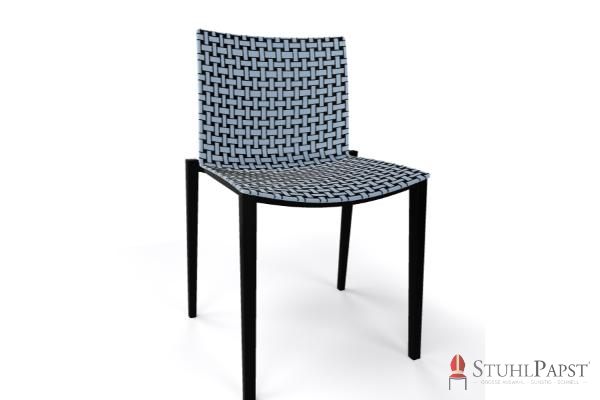 BRILLANT  Bicolor  Gestell Schwarz  vorne   Hellblau Schwarz 98_10 hotel stuhl office stuhl konferenzstuhl meetingstuhl wartebereich stuhl