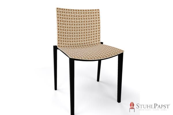 BRILLANT  Bicolor  Gestell Schwarz  vorne Sand Braun 54_53 hotel stuhl office stuhl konferenzstuhl meetingstuhl wartebereich stuhl