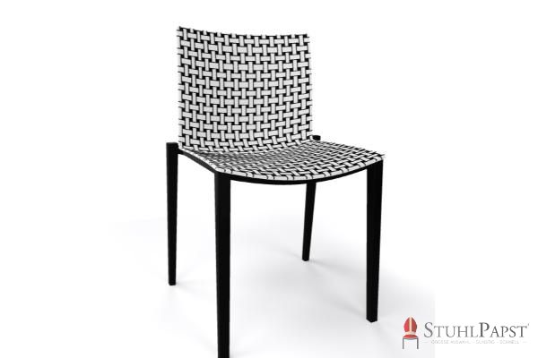 BRILLANT  bicolor   Gestell Schwarz vorne Weiss Schwarz 00 _10  hotel stuhl office stuhl konferenzstuhl meetingstuhl wartebereich stuhl