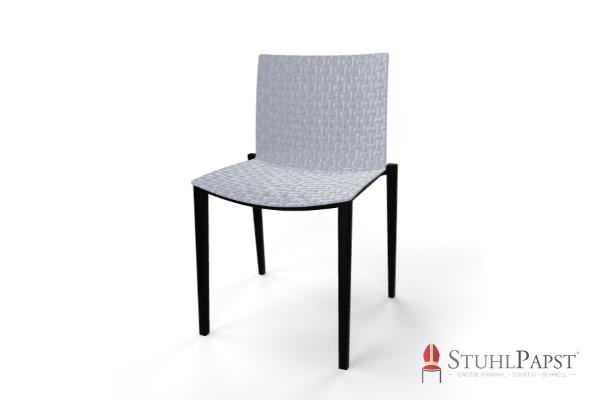 BRILLANT  grau vorneBusiness Stuhl Konferenzstuhl Restaurantstuhl Terrassenstuhl