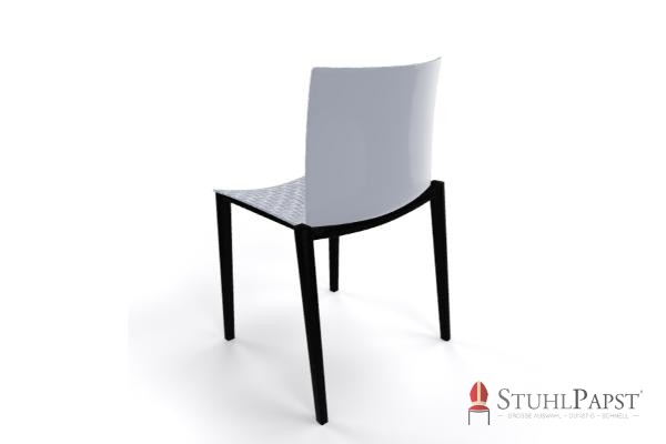 BRILLANT grau hintenBusiness Stuhl Konferenzstuhl Restaurantstuhl Terrassenstuhl