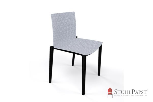 BRILLANT grau seitlichBusiness Stuhl Konferenzstuhl Restaurantstuhl Terrassenstuhl
