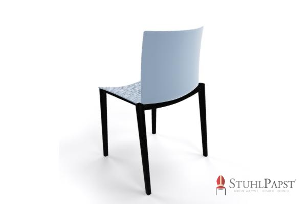 BRILLANT pastellblau hinten Outdoorstuhl Indoorstuhl Designstuhl Sitzmoebel Objektbereich