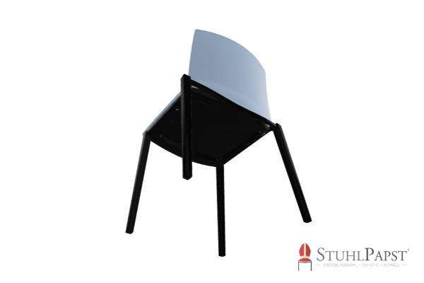 BRILLANT pastellblau unten Outdoorstuhl Indoorstuhl Designstuhl Sitzmoebel Objektbereich