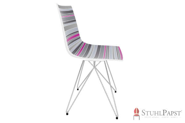 X  Gestell Chrom seite   Fuchsia _4