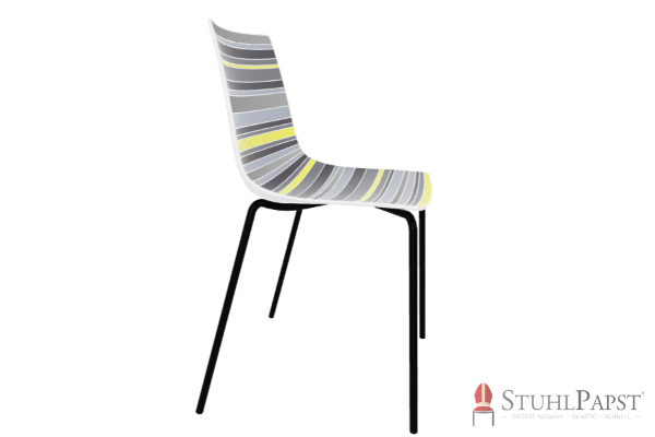 COLOR5 moebel designmoebel stuhlkollektion wohnbereich gastronomie objektmoebel hochwertiger stuhl langlebiger stuhl   Gestell Schwarz seite Gelb _2