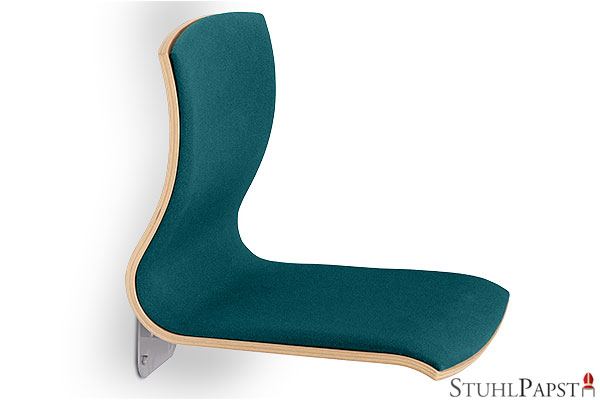 CRE-ATIV_DeLux_Stoff_244-Petrol  wandsitz praktisch  wandsitz alltag  wandsitz komfortloesung  wandsitz sitzloesung  wandsitz wartemoebel  wandsitz wandbank  klappbare wandbank 