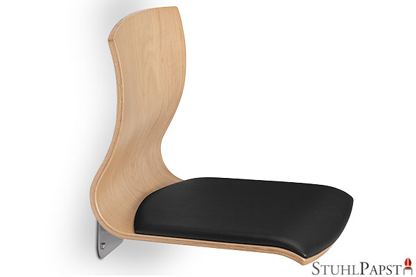 CRE-ATIV_SI_Kunstleder_225-Schwarz klappbarer wandsitz fuer schulen  wandsitz klappbar fuer fluchtwege  klappbarer wandsitz fuer senioren  wandsitz klappbar barrierefrei  klappbarer wandsitz  wands 