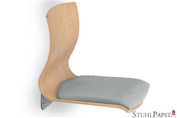 CRE-ATIV_SI_Stoff_253-Grau  klappbarer wandsitz fuer schulen wandsitz klappbar fuer fluchtwege  klappbarer wandsitz fuer senioren  wandsitz klappbar barrierefrei klappbarer wandsitz mit hoher tragkrat