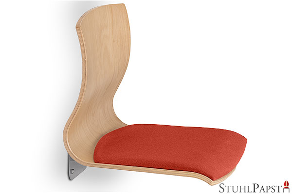 CRE-ATIV_SI_Stoff_255-Orange  wandsitz klappbar fuer schmale dielen klappbarer wandsitz fuer gardrobe wandsitz klappbar fuer nischen klappbarer wandsitz fuer ecken  wandsitz klappbar fuer tiny house,