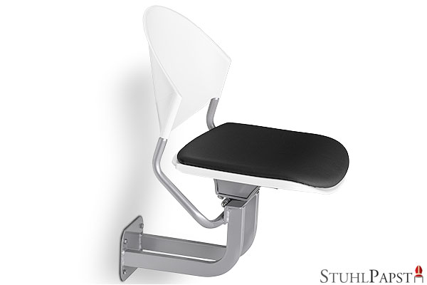 DEL-PHIN_SI_741-Weiß wohnen, klappbarer wandsitz fuer interieur design wandsitz klappbar fuer wohnkonzepte wandsitz aus massivholz wandsitz klappbar aus echtholz klappbarer wandsitz aus metall w