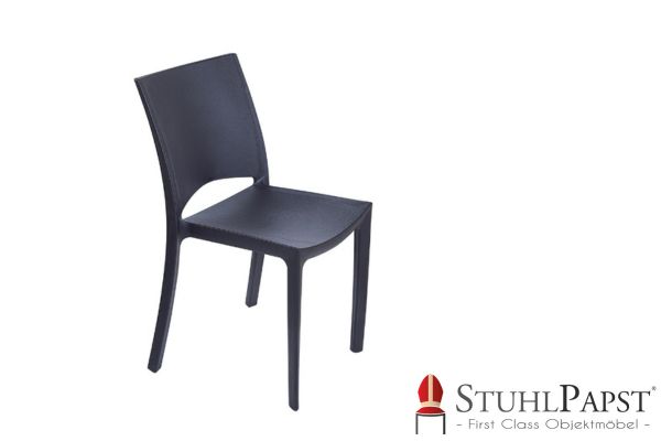 DOYWO Anthrazit Stuhl Geschaeftsbereich Buero Konferenzraum Lounge Wartebereich Empfangsbereich Hotel Restaurant modernes Design Holzoptik ergonomisch komfortabel langlebig stilvoll hochwertig elegant