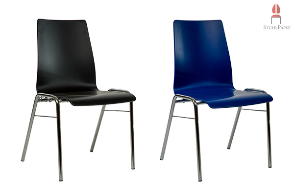 FAV.ORIT Bestuhlung Bestuhlungen Sitzmöbel Sitz Möbel Tische und Stühle und Tische Objekt Einrichtung Objekteinrichter stapelbar blau schwarz