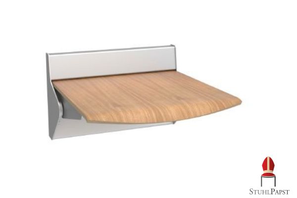 FLEXI Pure grau sitzloesung klappstuhl fuer flure klappstuhl fuer warteraum klappstuhl fuer buero wandmontage klappsitz platzsparend design klappsitz soft close stahlrahmen