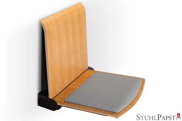 FLEXI_SI_graphit_Eiche klappbarer wandsitz fuer professionelle nutzung wandsitz klappbar online kaufen klappbarer wandsitz