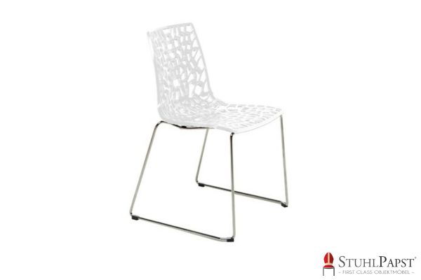 GRODE fuer veranstaltungen stuhl mit stahlgestell chromgestell porta stuhl stuhl mit kufen kufengestell stuhl stuhl mit stil moderner wartezimmerstuhl weiss