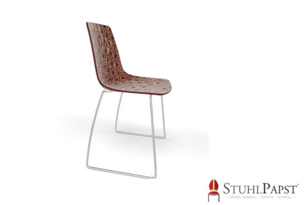 HEXAGAN KU chrome seitlich braun beige online kaufen komfortstuhl modern stuhl mit ergonomie ergonomischer