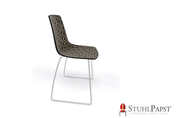 HEXAGAN KU chrome seitlich schwarz beige multicolor stuhl formschoner stuhl stuhl mit persoenlichem stil moderne