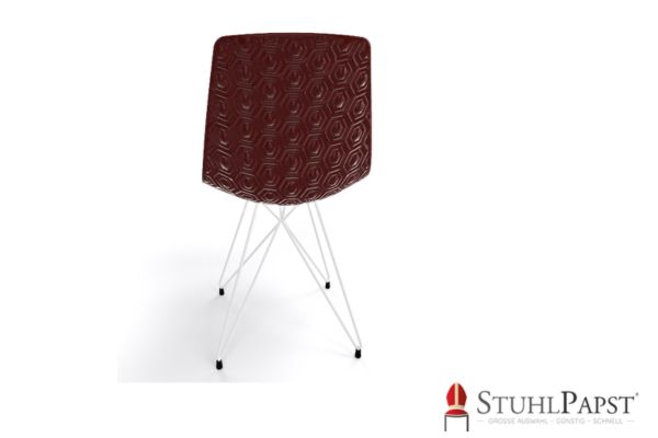 HEXAGAN X weiss hinten braun furniture , lounge sitzmoebel, wartebereich stuhl, cafe stuhl, restaurant