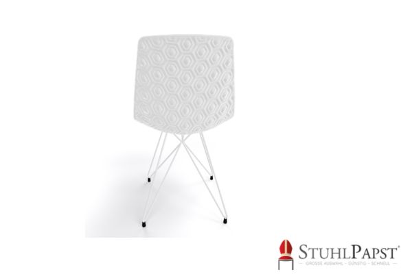 HEXAGAN X weiss hinten stuhl, bar stuhl, home decor stuhl, innovativer stuhl, patentiertes design