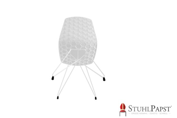 HEXAGAN X weiss unten zeitgemaesser stuhl, modernes interieur, stuhl wohnbereich
