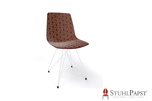 HEXAGAN X weiss vone beige braun essbereich, ergonomischer stuhl, bequemer stuhl, leichter stuhl