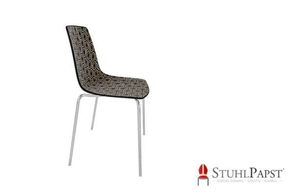 HEXAGON schwarz braun seitlich office chair modern, gastronomy chair, lounge furniture, interior design chair