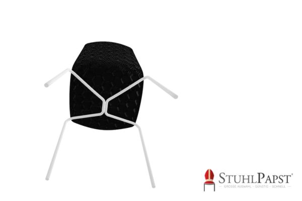 HEXAGON schwarz unten hexagon chair, design chair, modern chair, technopolymer chair,