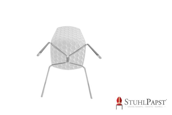 HEXAGON weiss unten Innenarchitektur Stuhl, Interiordesign Stuhl, zeitgenössischer Stuhl, ergonomischer Stuhl,