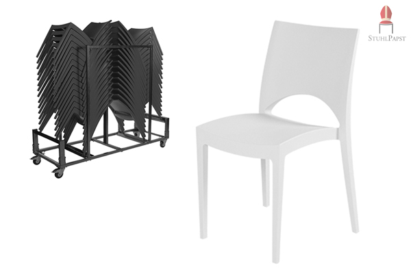Trolly ist sehr robust für 30 Stühle Jen.a Kunststoff Stuhl stapelbar Stühle Stapelstuhl Stapelstühle Kunststoffstuhl Kunststoffstühle Kunststoffstapelstuhl Kunststoffstapelstühle