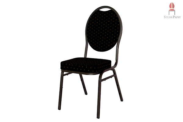 Jub.iläum stapelbare Bankettstühle Bankettstuhl stapelbar Bankett Stuhl Stühle Möbel Bankettmöbel Banketteinrichtung Stapelstuhl Stapelstühle mit schwarzer Polsterung