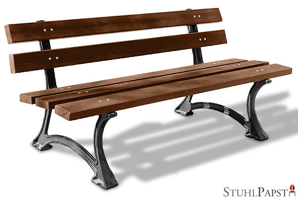 LUZIUS_03 , klassische Bank, universelles Design, komfortable Bank, stabile Konstruktion, Serienmoebel, abgestimmtes Stadtmobel, Fahrradstaender Serie, Abfallbehaelter Serie, harmonische