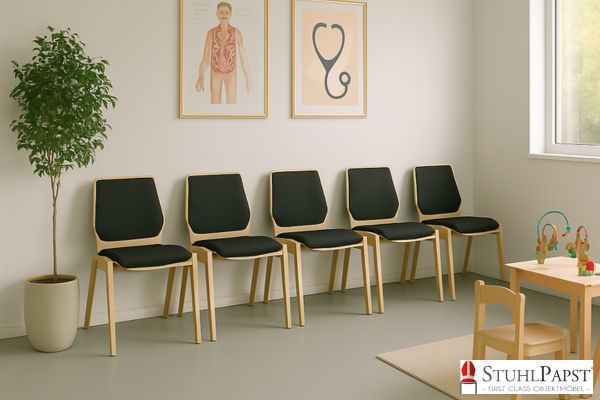 holzstuhl stapelbarer stuhl ergonomischer stuhl holzschalenstuhl stuhl mit polster konferenzstuhl gastrostuhl bueroausstattung sitzkomfort platzsparend modernes design minimalistischer MAR deLux