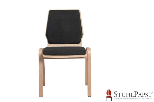 MARS Schalenstuhl aus Holz Holzstuhl mit Ausfraesung Holzstuhl mit besonderen Formen Designerstuhl Holz Holzschalenstuhl mit Ausfraesung Polsterstuhl mit  Jysk